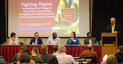 Associate dean Bob Stine and Fighting Stigma panel
