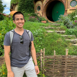 Quoc Vu visits the Hobbiton movie set in New Zealand where The Lord of the Rings was filmed.