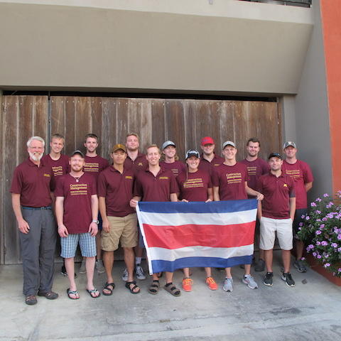 Costa Rica students and instructor